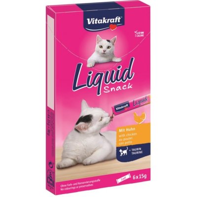 Vitakraft snack cat Liguid taurin kuře 6 x 15 g – Zboží Mobilmania