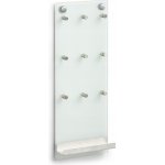 ZELLER Skleněná tabule na klíče, 9 háčků + police – Zboží Mobilmania