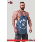 Washed muscle back stringer Golden Age 791 blue – Zboží Dáma