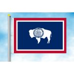 LIBEA, s.r.o. Wyoming vlajka Rozměr: 30×45 cm, Uchycení: Karabiny na stožár – Hledejceny.cz