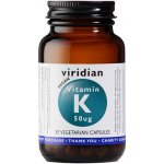 Viridian Vitamin K 50ug 30 kapslí – Hledejceny.cz