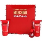 Moschino Cheap & Chic Chic Petals EDT 4,9 ml + sprchový gel 25 ml + tělové mléko 25 ml dárková sada – Zbozi.Blesk.cz