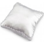 Polštářek na svatební prstýnky 16x16 cm Varianta: bílá, Balení: 1 ks – Hledejceny.cz
