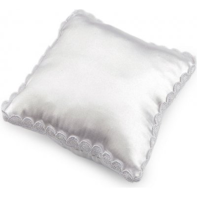 Polštářek na svatební prstýnky 16x16 cm Varianta: bílá, Balení: 1 ks – Hledejceny.cz