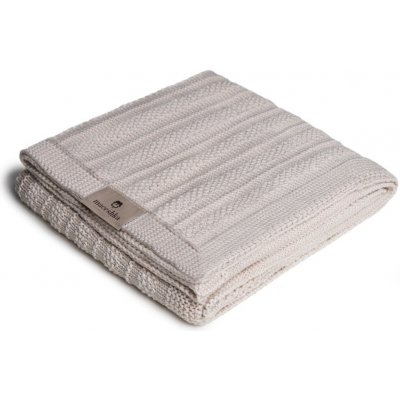 Maceshka Pletená deka hrášek Beige