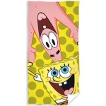 CARBOTEX - Dětská plážová bavlněná osuška Spongebob a Patrik / 70 x 140 cm – Zbozi.Blesk.cz