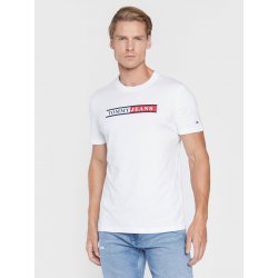 Tommy Jeans pánské bílé tričko Essential YBR