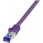 LogiLink C6A089S RJ45 CAT 6A S/FTP 7,5m fialový – Zboží Živě