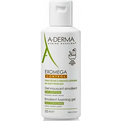 A-derma Exomega Control zvláčňující pěnivý gel 200 ml