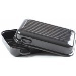 BELIS Smaltovaný dvoupekáč s žebrováním 40 cm ucha z boku 37140-00400005 – Zboží Dáma