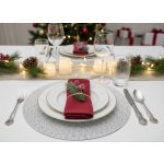 Mybesthome Prostírání kulaté Mirgo bílá 38cm – Zboží Dáma
