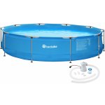 Tectake 402896 s ocelovou konstrukcí a filtračním čerpadlem 360 x 76 cm fuchsiová – Zboží Dáma