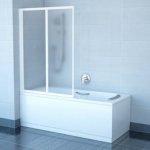 Ravak Vanová zástěna VS2 105 bílá+grape 796M0100ZG – Zboží Dáma