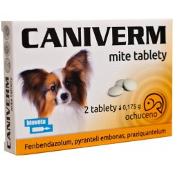 Caniverm mite tbl 2 x 0,175 g