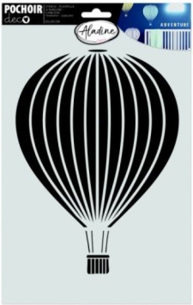 Plastová šablona 20 x 30 cm Létající balon | Srovnanicen.cz