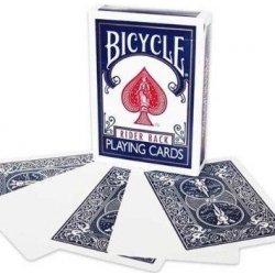 Kouzelnické karty Bicycle Blank Face modré