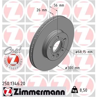 Brzdový kotouč ZIMMERMANN 250.1346.20 (250134620)