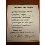 Bene Pergamen desatero Pro pivaře – Zboží Dáma