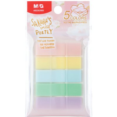 M&G Záložka lepící PVC 5 barev, 20 listů, Sakura time – Hledejceny.cz