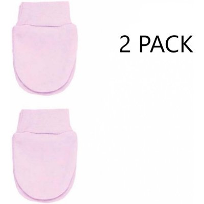 Novorozenecké rukavičky růžové 2 páry – Zboží Mobilmania