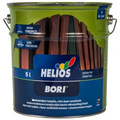 Helios Bori tenkovrstvá lazura 5 l ořech – Sleviste.cz