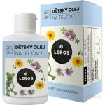 LEROS BIO DĚTSKÝ OLEJ NA TELÍČKO s mateřídouškou a měsíčkem 100 ml – Zbozi.Blesk.cz