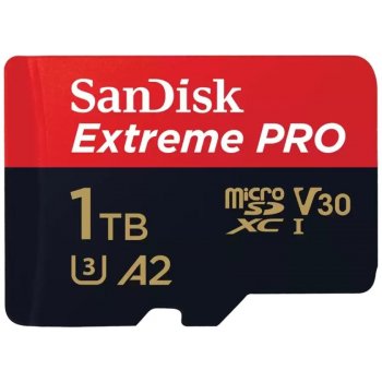 SanDisk Extreme PRO 1TB microSDXC 200R/140W + adaptér SDSQXCD-1T00-GN6MA