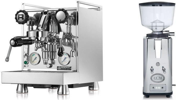 Set Rocket Espresso Mozzafiato Cronometro V + ECM S-Automatik 64