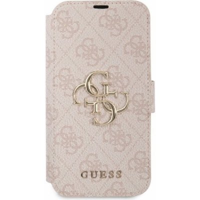 Pouzdro Guess 4G Metal Logo iPhone 13 - růžové – Zboží Mobilmania