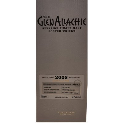 GlenAllachie Chinquapin Barrel 2008 Cask no. 6897 56,6% 0,7 l (kazeta)