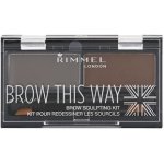 Rimmel Brow This Way Scuplting Kit 3 Dark Brown 2,4 g – Zbozi.Blesk.cz