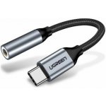 Ugreen 30632 Type-C (USB-C) to 3.5mm Jack (F) Audio Adapter, 0,1m, stříbrný – Sleviste.cz