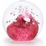 Artcristal Bohemia Skleněné těžítko koule 02, Růžová, 6 cm | České sklo z rodinné sklárny – Zboží Mobilmania