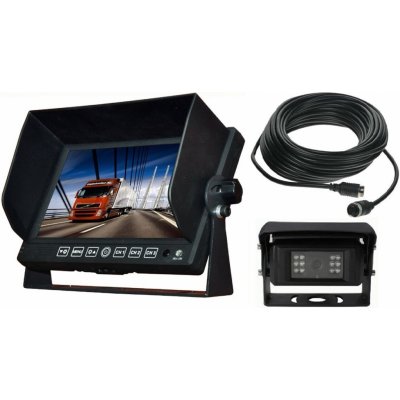 Profi kamerový systém 7" pro kamiony 12/24V - 20m kabel s vyhřívanou zaklápěcí kamerou | Zboží Auto