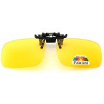 QiiM P-11 Klips na Dioptrické Brýle Žlutý UV400 60x41mm – Sleviste.cz