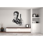 Lepy.cz Samolepka na zeď James Bond - Pierce Brosnan rozměry 40x53cm Karafiátová růžová – Zbozi.Blesk.cz