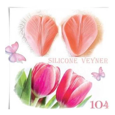 Silikonová forma žilkovač tulipán 6,5x5cm - Galias Moulds - Galias Moulds – Hledejceny.cz