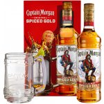 Captain Morgan Original Spiced Gold 35% 0,7 l (dárkové balení korbel) – Zboží Mobilmania