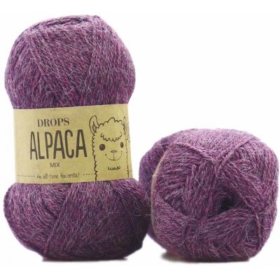 Drops Alpaca MIX 9023 temná fialová