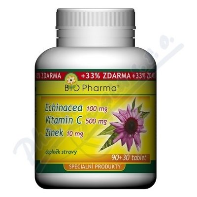 Echinacea 100mg+Vit.C 500mg+Zinek10mg 90+30 tablet