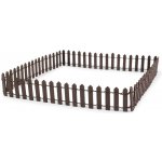 Dřevěný plot tvarovatelný 90 cm, střední, 6 (3 cm) hnědá – Hledejceny.cz
