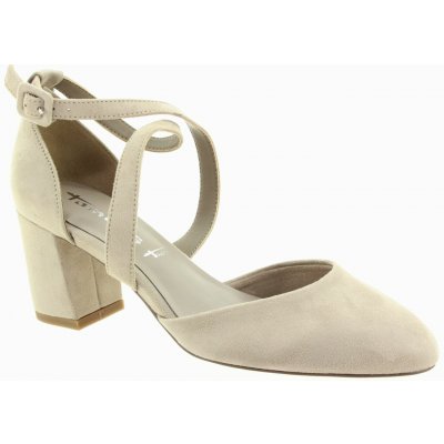 Tamaris dámské textilní lodičky taupe – Zboží Dáma