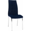 Jídelní židle MOB Harison New modrá / chrom