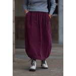 Italy fashion manšestrová sukně MALORY černá – Zboží Dáma