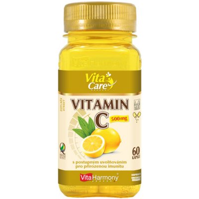 VitaHarmony Vitamin C 500 mg s postupným uvol.kapslí 60 – Zboží Mobilmania