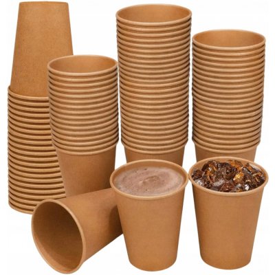 Papírové kelímky 250ML NA KRAFTOVOU KÁVU – Zboží Dáma