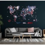 Enjoy the Wood 3D nástěnná dřevěná mapa Luminous World Map Alcor Prime L – Zbozi.Blesk.cz