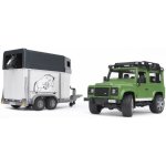 Bruder 2592 Auto Land Rover přepravní s koněm – Zboží Dáma