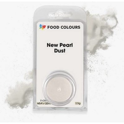 Food Colours Jedlá prachová perleťová barva New Pearl Dust Perleťová 2,5 g – Sleviste.cz