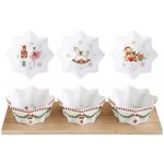 Easy Life Porcelánové misky na bambusovém tácku Magie De Noel 34x12 cm 4 ks – Zboží Mobilmania